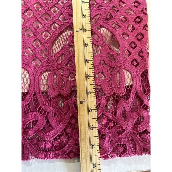 Lulus Pretty In Pink Sleeveless Lace Skater Dress Women's Size Medium - Picture 5 of 9